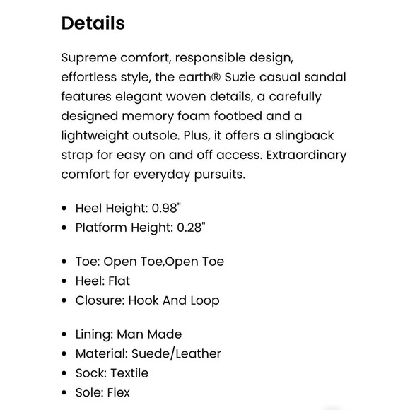 NIB Earth Suzie 8M Leather Woven Lightweight Slingback Sandals Taupe - Picture 10 of 12